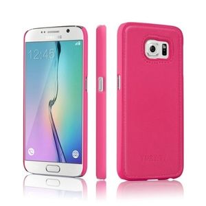 Samsung Galaxy S6 Case PU Leather Pink